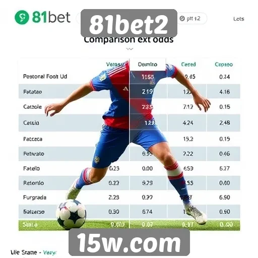 Comparativo de odds no site 81bet2